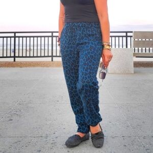 Young Fabulous and Broke Blue Animal Print Pant